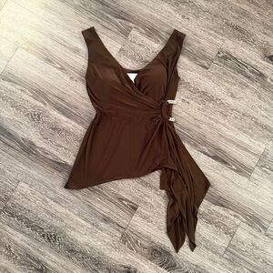 Jackie Jon New York y2k Draped Sleeveless Top